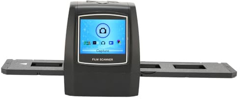 Tragbarer Film Negativ Scanner, 10 MP Film und Dia Scanner mit 2,4 Zoll LCD Bildschirm, Konvertieren von 35 Mm 135 Mm Filmnegativen in HD JPEG Bilder, Einfache Bildanpassung