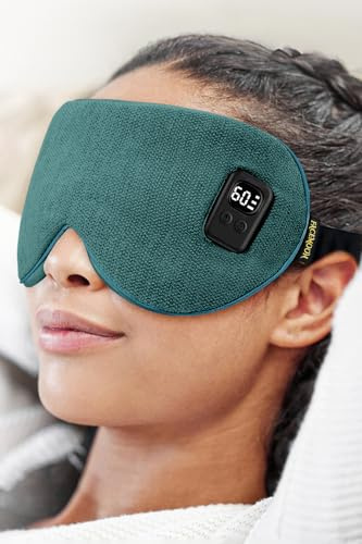 Mascarillas térmicas para ojos secos, compresas inalámbricas para aliviar el orzuelo, almohadilla térmica para aliviar la fatiga ocular, hinchada, MGD, máscara eléctrica para dormir con 3 temperaturas