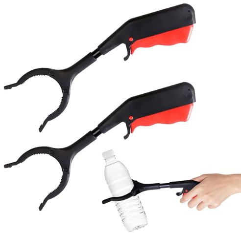 2Pcs Litter Pickers,30cm Pick Up Tool, Multifunctional Grabber Stick,Grabber Stick Litter Picker for Disabled,Helping Hand Grabber to Pick Rubbish,Weeds,Leaves