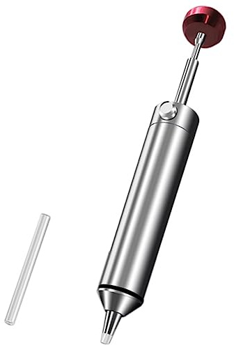 Asyduey Bomba Desoldadora Profesional de Metal de Aluminio Herramienta de ExtraccióN de Soldadura con Ventosa SuccióN al VacíO con Boquilla de Silicona