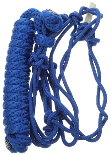 PACKOVE Cabestro de Cuerda Resistente para Caballo, Cabestro Portátil de Entrenamiento Western, Collar de Cabeza Multi Nudo, Accesorio Durable para Equitación y Doma, Color Aleatorio