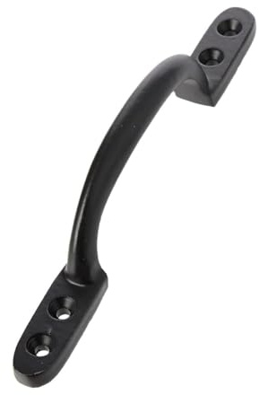 Merriway BH04931 Hotbed D Steel Handle, 150 mm / 6 Inch, Black Japanned