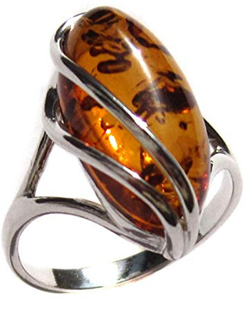 Ian and Valeri Co. Amber Collection Sterling Silver Oval Ring