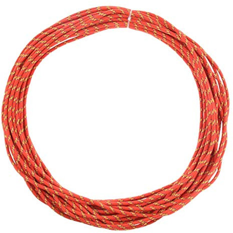 Tubayia 6mm 30m Nylon Kletterseil Sicherheitsseil Mehrzweckseil für Klettern, Bergsteigen, Wandern (Orange)