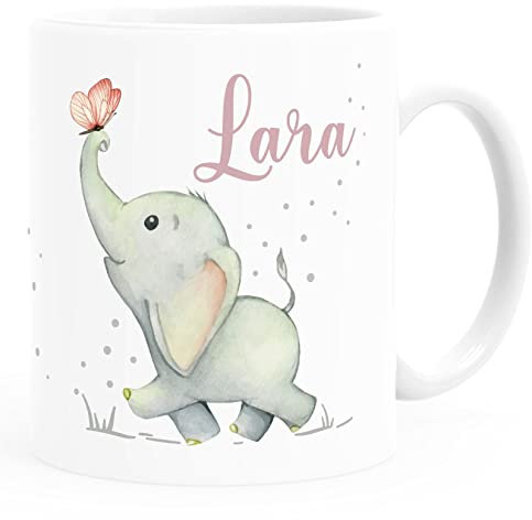 SpecialMe® Kinder-Tasse personalisierte Namenstasse für Kinder Jungen Mädchen weiß Keramik-Tasse