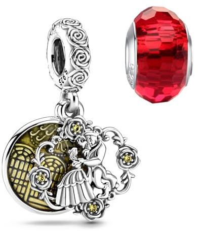 HappyStar Bead Charms para Charms Pulsera Collar Joyería Europea, Bead Charms para Mujer, Colgante Plata de Ley 925