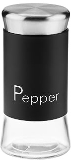 Galicja Kryddburkar GRENO – kryddorganisatör – pepparströare – kryddströare – kryddburkar – liten saltströare – 150 ml kryddglas för pepper, svart