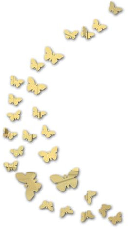 AEIOPRS 25 pcs Adesivo da parete farfalla 3D adesivo da parete farfalla specchio adesivo da parete acrilico fai da te decorazione murale adatto per casa hotel soggiorno camera da letto cucina