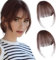 AORVYUI 2 Fringe Clips Echtes Haar, 100% natürliche Fransen Air Bangs French Bangs Fringe Extension Clips Echtes Haar Haarpflege Frauen Waschbar/Biegbar
