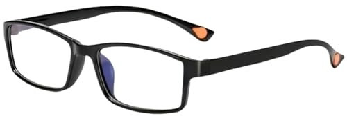 Reading Glasses +4.50,Black Frame Blue Light Blocking Glasses,Anti Blue Re-ading Gl-asses,Clear Light Gl-asses,Small Reading Gla-sses Classic Everyday Use,Rectangular Frame Eye Gla-sses for Men Women