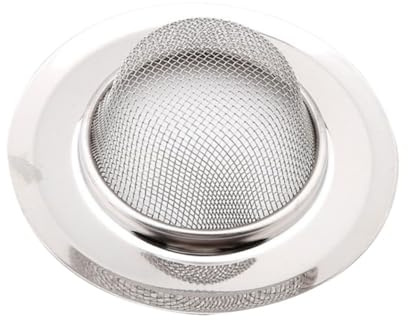 SEWACC Stainless Steel Shower Drain Cap Mesh Sink Strainer Clogging Bathroom Kitchen Cover for Sink Drain Pipe Trap Protection