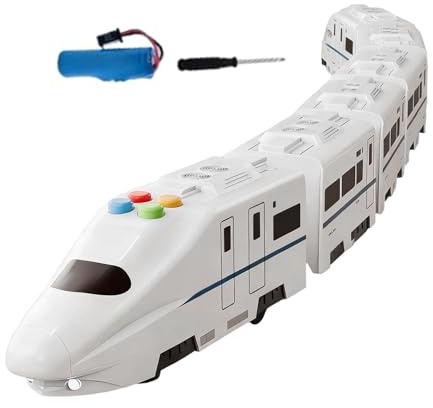 Trenino A Catena Intelligente: ABS, Trenino Elettrico, Ad Alta Velocità E Musica | Set Ferroviario Modello Educativo Per Assemblaggio Di Binari Fai-da-te, Set Della Metropolitana Per La Ricreazio
