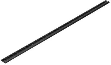 SALALIS Riel de Vía L Riel de Amarre de Carga de Aluminio Resistente para Remolques de Plataformas de Camiones, Resistente a la Intemperie para Uso en Exteriores (Negro)