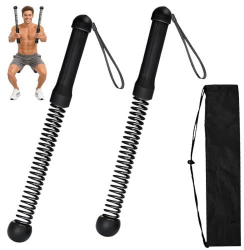 ZoneYan Ropeless Battle Ropes, motståndsrep träning, fitnessrep med fjädermotstånd, hopprep utan rep, helkroppsträning, kraft, fettförbränning, för hem, utomhus och på gymmet