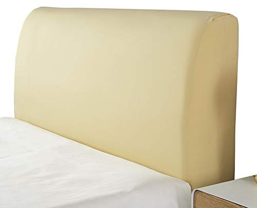 Smingm Copri Testata Letto Matrimoniale Elastica Fodera Protezione Testata Elastico All-inclusive Coperchio Europeo Soft Cover Lavabile Cover Testata Letto Giallo 170-190cm