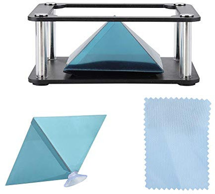Pyramide de projecteur d'hologramme 3D, affichage de projecteur d'hologramme de pyramide de Smartphone de 3,5 à 6 pouces, pour l'affichage de produit d'entreprise, divertissement personnel(Cylindre)