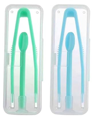 2 Pcs Contact Lens Tweezers Contact Lens Sucker Stick Set Contact Lenses Removal Tool Contact Lens Remover Tweezers and Inserter Kit with Soft Tip Contact Lenses Remover and Insertion Tool