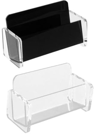 EXCEART 2 Stücke Boxen Geschäftskartenhalter Visitenkartenspender Ordnerhalter Für Schreibtisch Geschäftsstand Visitenkarten Stehen Arbeitsplattendisplay Kartenständer Bürobedarf Acryl