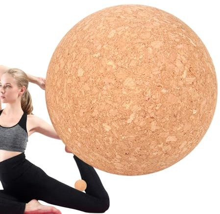 Pelota masajeadora de pies, bolas de corcho para masaje de punto de activación, bola Thera-py, bola de pilates, bola de yoga, corcho de bola de rodillo, bola de masaje corporal para alivio muscular,