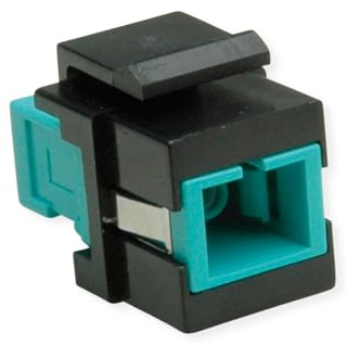ROLINE Keystone Adaptador de fibra óptica SC/SC Simplex, Multimodo, OM3