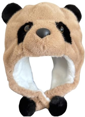 Bärenmütze, Tiermütze | Warme süße Tierohrenmütze Panda Wintermütze - Weicher Panda-Kopfschmuck, Cosplay-Mütze für Freizeitkleidung, Sportbekleidung, tägliche Ausflüge, Kinder, Familie, Freunde, Zuhau
