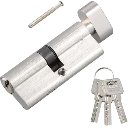 Cilindro de Alta Segurida, Cerradura Antibumping para Puertas Interiores y Exteriores, Mayor Seguridad, Incluye 3 Llaves