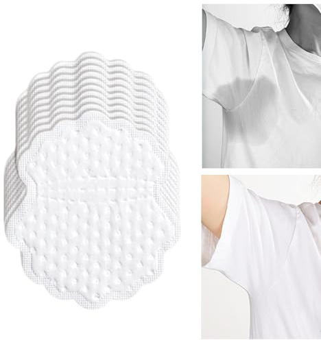 Almohadillas antisudor para axilas | 20 pegatinas – Protectores de axilas impermeables transpirables y absorbentes – para viajes diarios y belleza