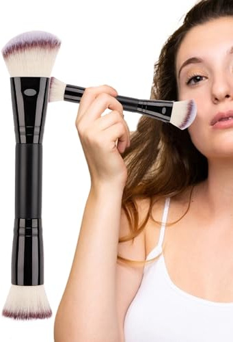 Foundation Brush, Concealer Brush Ansiktsskönhetsborste för flytande smink | Resevänlig inställningsborste för kosmetika för kvinnor för blandning och bronsering