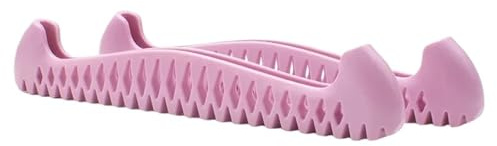 EURDFHY paralame Pattini da Ghiaccio 1 Paio di Protezioni for Lame Pattini da Hockey su Ghiaccio, Regolabili in Materiale TPU, Protezione for coltelli Winter Sport(Large Purple)