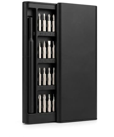 Cacciaviti di Precisione 24 Punte – Kit Cacciaviti Professionali con Custodia Rigida | Punte Phillips Torx Esagonali Taglio Tri-Wing | Riparazione Smartphone Occhiali Orologi Elettronica Fai da Te
