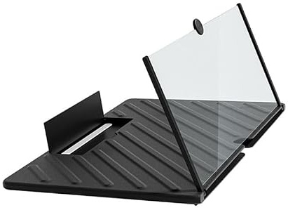 20-skärmförstoringsglas 3D HD telefonförstoringsprojektor, svart