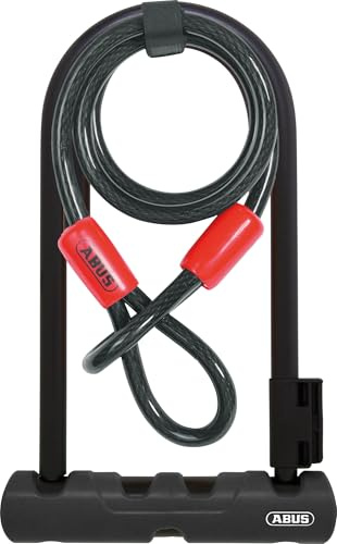 ABUS 410 Ultra 9 Heavy Duty U-Lock with Cobra Cable, Black