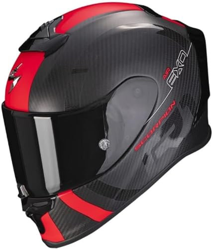 EXO R1 EVO CARBON AIR MG L NERO OPACO-ROSSO