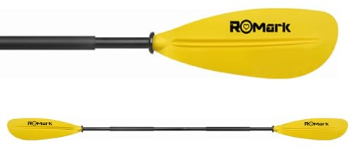 ROMARK Pagaia Doppia Kayak 222cm Pagaia SUP Alluminio per Canoa, Kayak,Gonfiabile, SUP Barche Gommone, Pagaia Doppia Canoa