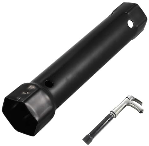 ZPSNDP 204 MM Rohrsteckschlüssel, M34-40 2 In 1 Steckschlüssel, Kohlenstoffstahl Schlüssel für Wasserhahn, Basin Wrench, Rohrschlüssel, Sanitär Werkzeug, Stecknuss, Wasserhahn Werkzeug