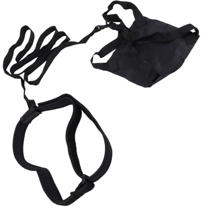 Set di Cinture Professionali per Allenamento di Resistenza Al Nuoto, Migliora la Forza e la Resistenza, Paracadute da Nuoto con Design di Sicurezza per Bambini e Adulti (BLACK)