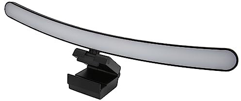 FLEXMAN Monitor Light Bar, 5V 1A 40cm Typ C Ingen Reflekterad 3 Färgtemperatur Dimbar Monitorlampa Avstämbara Kåpor för Böjd Skärm, Datorskärmenheter