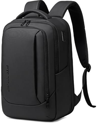 FENRUIEN Expandable Laptop Backpack 19L-27L 1800D Hand Luggage Travel Business Men's Laptop Bag 15.6 Inch for Men and Women Teenagers with Laptop Compartment USB Charging Port Backpack