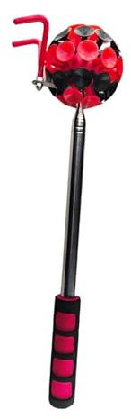 Disc Golf Retriever Barre extensible avec ventouse et crochet Outil pour récupération de disque de golf 3 m