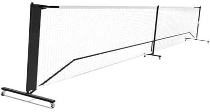 RCGOFOLLOW Red de Tenis de tamaño Completo reglamentaria, fácil Instalar con Marco Metal Resistente, portátil para Deportes competición, Tenis al Aire Libre, Red bádminton 22 pies con Soporte