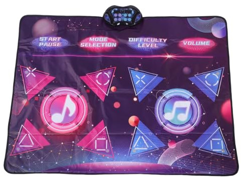 Vroomoto Alfombra de Baile para Niños, Almohadilla de Baile Electrónica con Música, 8 Modos Juego para Niños y Niñas, Regalo Navidad Interactivo