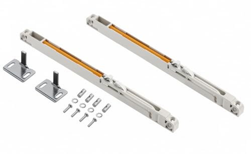 Wardrobe Sliding Door Track Gear System Kit - Tracks 1700mm, 2300mm or 2700mm (Soft Close system (1 pair) 50 kg END DOORS)