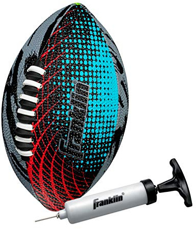 Franklin Sports Mystic Mini Football - Kids Mini Sized Football - Soft Foam Cover - Extra Grip Laces - Perfect for Kids - Air Pump Included