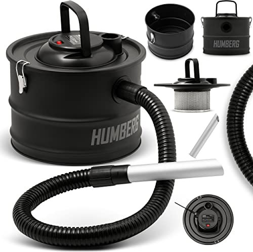 Humberg HM-404 Aspirapolvere industriale Aspirapolvere a secco per cenere e macerie senza sacco 15L 1200W