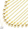 Mmgoqqt 26 Gold Plated Necklace Chains, Compatible With Most Pendants, Lobster Clasp Included, Rust Resistant Durable Jewelry Making Supply For Women And Men