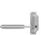 GOPEO Schwarz/weiße Zinklegierung, Oberflächenmontierter Tür-/Torschließer, Feder-elastisch Belasteter, Verstellbarer Türschließer for Den Außenbereich, Stoppt Hardware (Color : White)