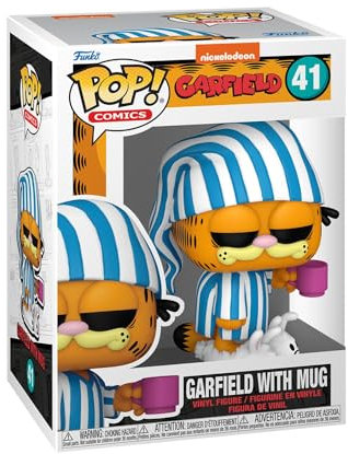 Funko Pop! Comics: Garfield– Garfield mit Mug - Vinyl-Sammelfigur - Geschenkidee - Offizielle Handelswaren - Spielzeug Für Kinder und Erwachsene - Cartoons Fans - Modellfigur Für Sammler