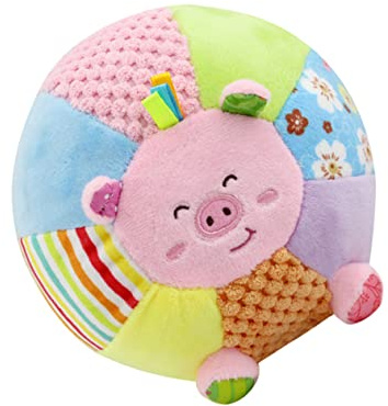 ibasenice Muñecos Cascabeles Juguete De Peluche Para Bebe Agarrar Pelota Bebe Pelota De Juguete Para Pelota De Agarre Manual Bebé Traqueteo Agarrando