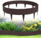 JNGLGO Bordo per aiuole in plastica, 5 m, effetto rattan, per giardino, per palizzate, per aiuole, colore marrone, 5 m – 5 pezzi