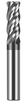 Fresa a candela in metallo duro, Fresa in metallo duro HRC70 A39 for lega di titanio, 4 taglienti, rivestimento piatto, fresa in acciaio al tungsteno, 50-150 mm for acciaio(12x45x12x100)